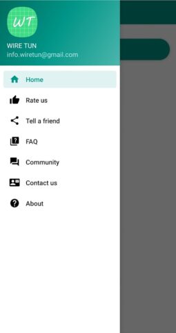 WIRE TUN для Android — скриншот 3