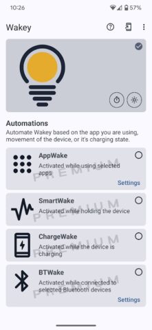 Wakey: Держите экран активным для Android — скриншот 2