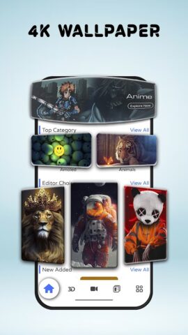 Живые и 4K обои для Android — скриншот 1