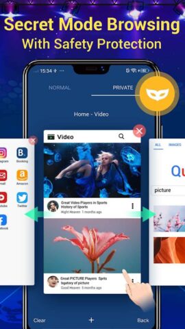 Веб-браузер & Fast Explorer, для Android — скриншот 4