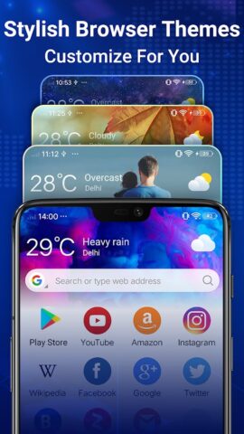 Веб-браузер — быстрый и легкий для Android — скриншот 3