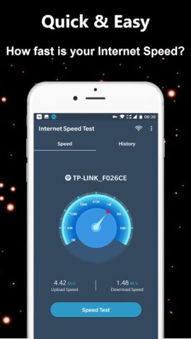 Тест скорости WiFi Интернета для Android — скриншот 2