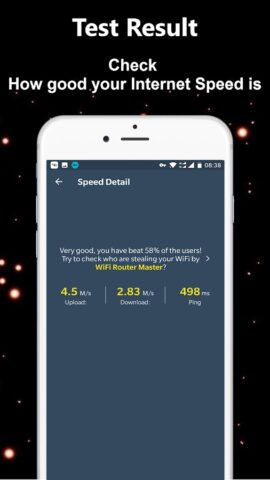 Тест скорости WiFi Интернета для Android — скриншот 4