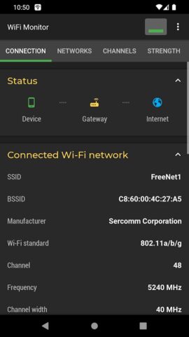 WiFi Monitor: анализатор сети для Android — скриншот 1