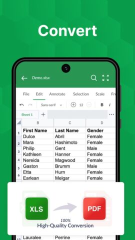 XLSX Просмотрщик: XLS Ридер для Android — скриншот 3