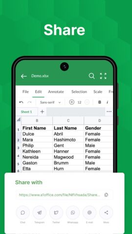XLSX Просмотрщик: XLS Ридер для Android — скриншот 5