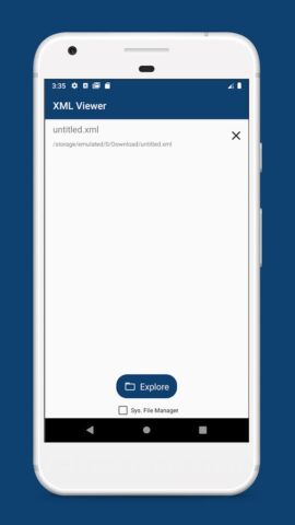 XML Viewer — Reader and Opener для Android — скриншот 1