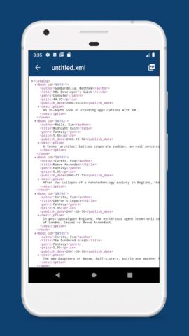 XML Viewer — Reader and Opener для Android — скриншот 2