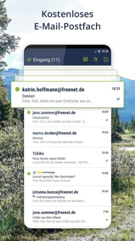freenet Mail — E-Mail Postfach для Android — скриншот 1
