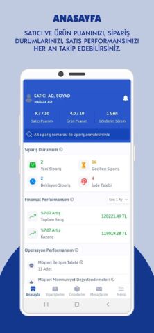 Çiçeksepeti Satıcı Paneli для Android — скриншот 1
