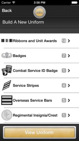 iUniform ASU — Builds Your Army Service Uniform для iOS — скриншот 2