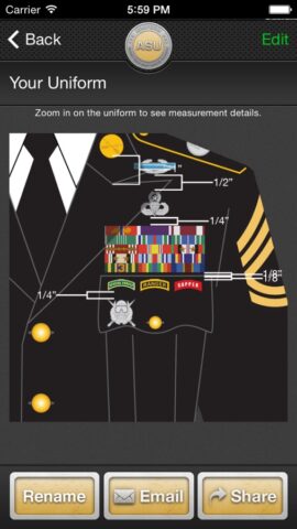 iUniform ASU — Builds Your Army Service Uniform для iOS — скриншот 4