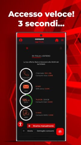 iliad area personale : Mobile для Android — скриншот 1