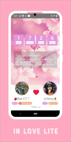 inlove — Đếm ngày yêu Lite для Android — скриншот 2