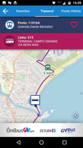 ÔnibusGV для Android — скриншот 5