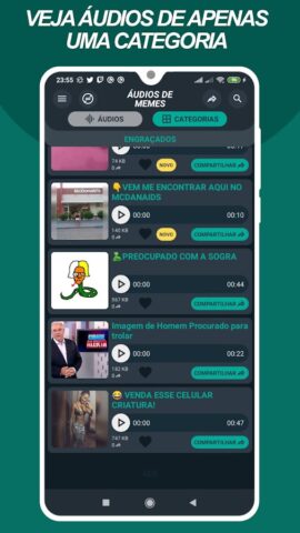 Áudios de Memes Engraçado для Android — скриншот 4