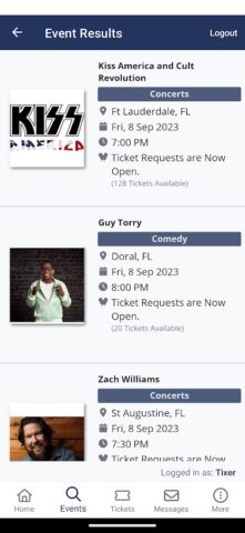 1st Tix для Android — скриншот 3