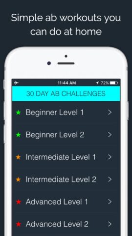30 Day — Ab Challenge для iOS — скриншот 1