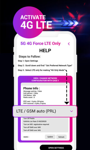 5G/4G Force LTE Only для Android — скриншот 1