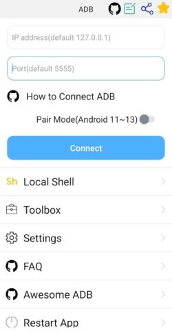 ADB Shell — Debug Toolbox — скриншот 1