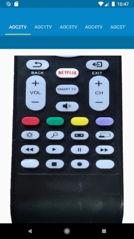 AOC TV Remote Control для Android — скриншот 3