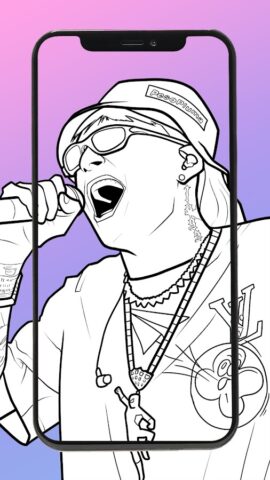 AR Drawing Coloring Peso Pluma для Android — скриншот 1