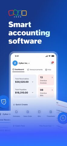 Accounting App — Zoho Books для iOS — скриншот 1