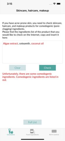 Acne-Safe для iOS — скриншот 2