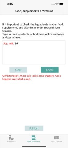 Acne-Safe для iOS — скриншот 3