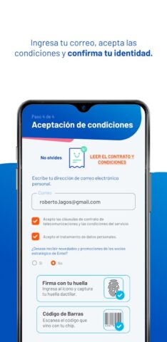 Activa tu chip Entel для Android — скриншот 5