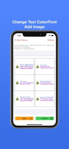 Address Labels & Envelopes для iOS — скриншот 5