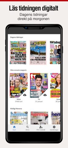 Aftonbladet tidning для Android — скриншот 1