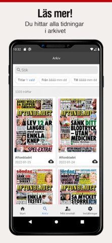 Aftonbladet tidning для Android — скриншот 2