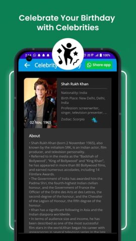 календарь дней рождений для Android — скриншот 4