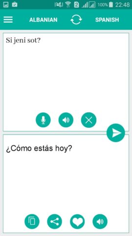 Albanian Spanish Translator для Android — скриншот 2