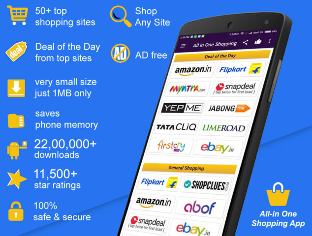All in One Shopping App — Favo для Android — скриншот 1