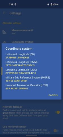 Altimeter для Android — скриншот 5