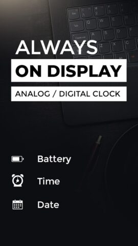 Всегда на дисплее Amoled Clock для Android — скриншот 1