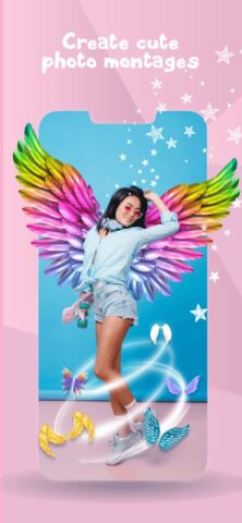 Angel Wings Cute Photo Editor для iOS — скриншот 1