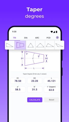 Angle Finder — Trig Calculator для Android — скриншот 5