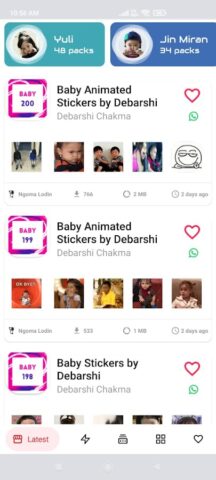 Animated Stickers Baby для Android — скриншот 3