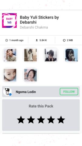 Animated Stickers Baby для Android — скриншот 5