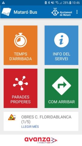 App Mataró Bus для Android — скриншот 1