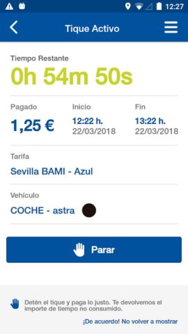 Apparkya Parquímetro y parking для Android — скриншот 5