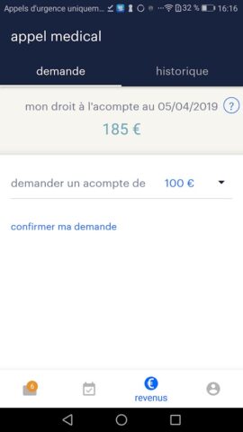Appel Médical для Android — скриншот 4