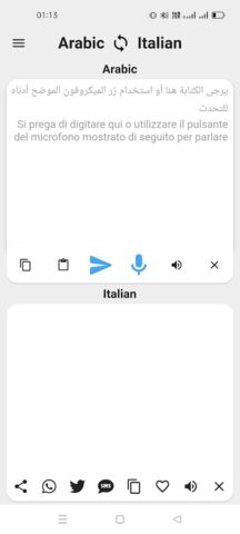 Arabic To Italian Translator для Android — скриншот 1