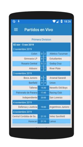Futbol Argentino en vivo для Android — скриншот 3