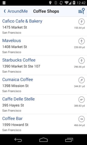AroundMe для Android — скриншот 2