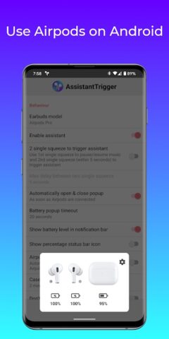 Assistant Trigger: for AirPods — скриншот 1