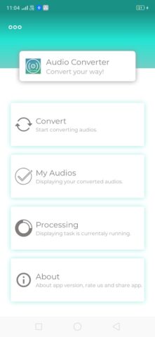 Audio Converter — MP3,M4A,WAV для Android — скриншот 1